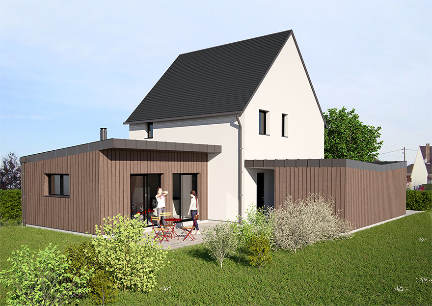 Implantation maison bois CHANTEPIE